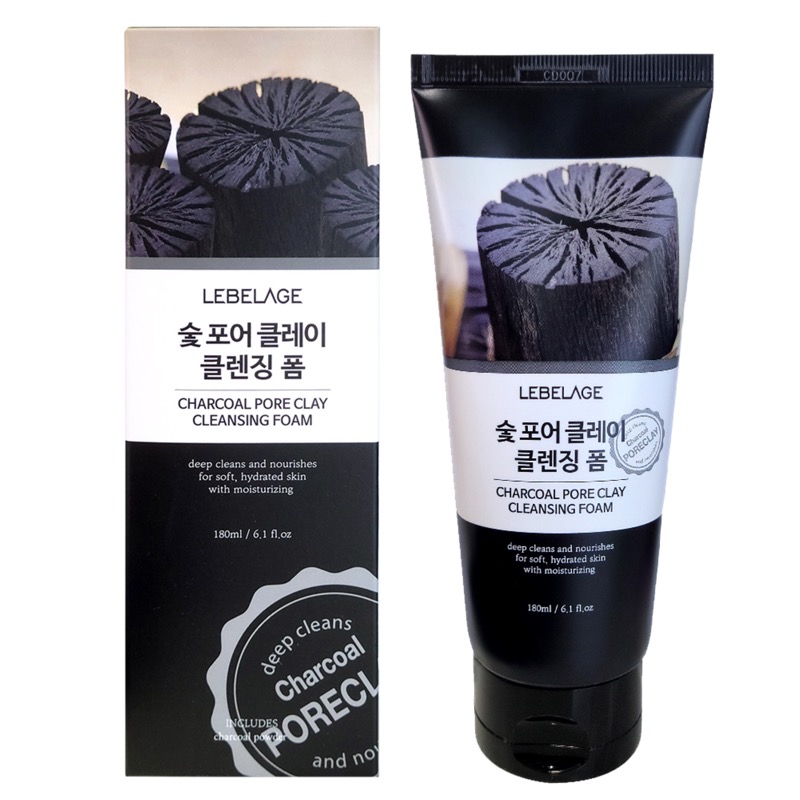 Charcoal Pore Clay Cleansing Foam